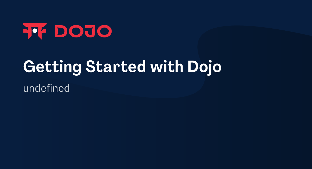 Getting Started with Dojo – Dojo Documentation
